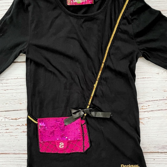 Desigual Girl’s Top w Reversible Sequins 11-12 Yrs - Picture 2 of 8